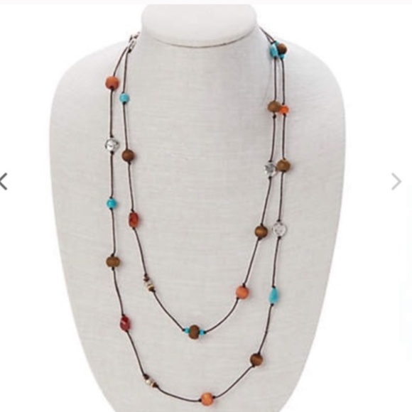 J. Jill NEW Summer Sunset Station Necklace NWT - Picture 6 of 8